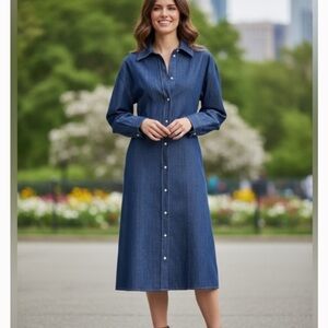 COS Demin Midi Shirt Dress